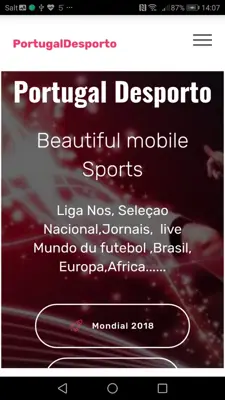 DesportoPortugal android App screenshot 1